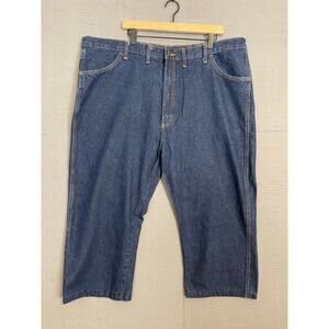 Rustler By Wrangler Straight Leg Dark Jeans Sz46  LEGS ARE ALTERED&SHORTENED